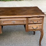 Louis XV style oak center desk