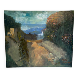 Landscape signed Vanna