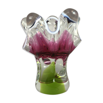 Art Glass Vase by Josef Hospodka for Chribska Glassworks, 1960's