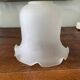 antique tulip lampshade in frosted glass