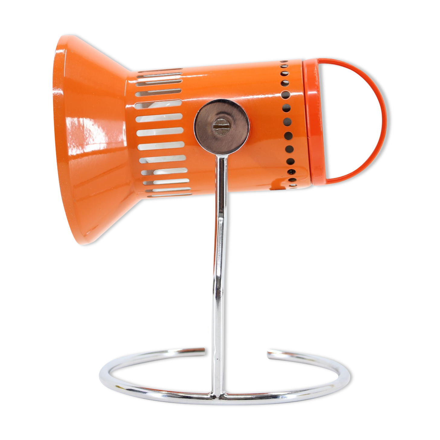 1970s Adjustable Orange Table Lamp, Czechoslovakia