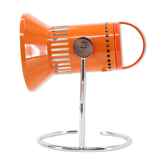 Lampe de table orange réglable des années 1970, Tchécoslovaquie