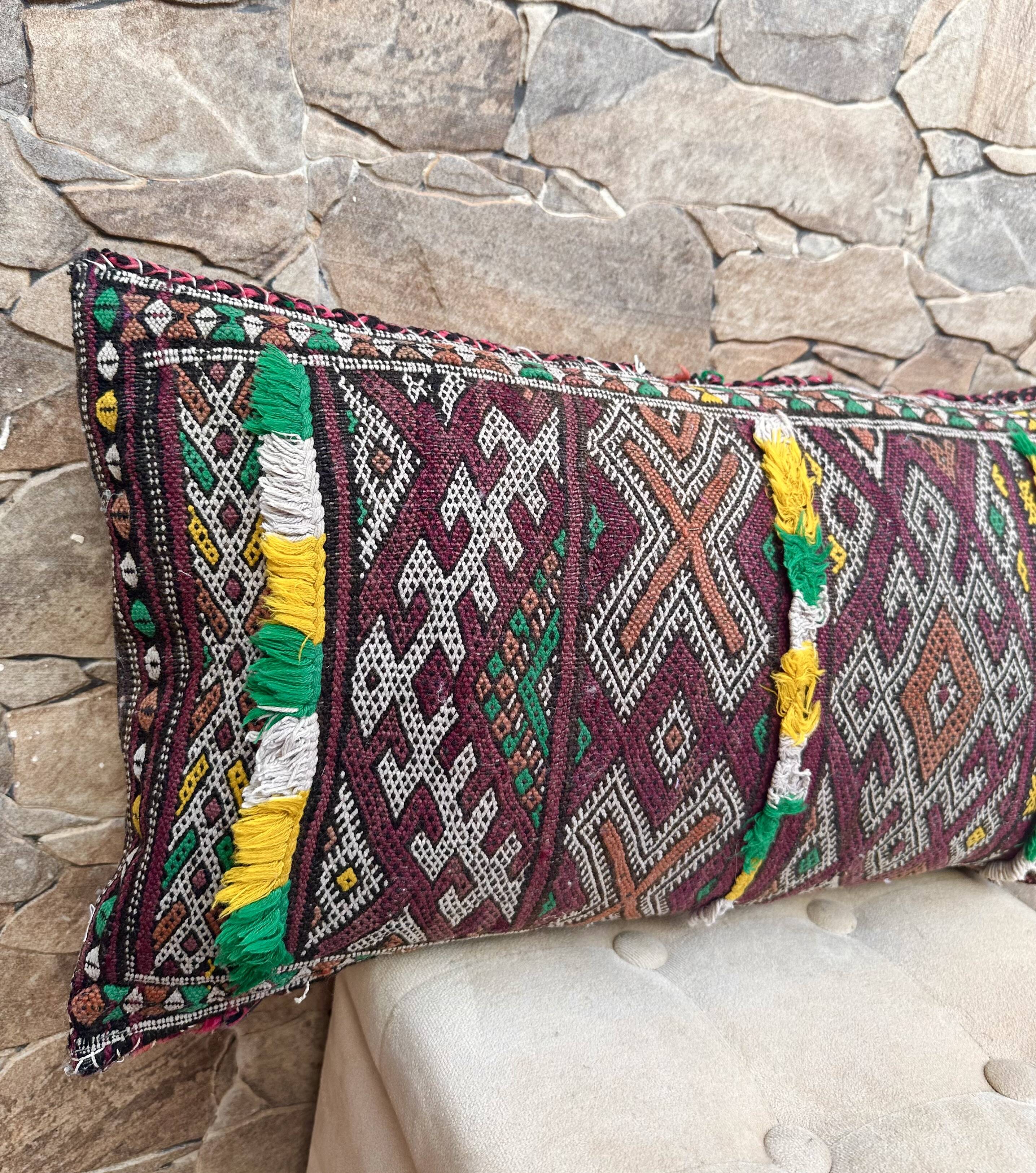 Berber Cushion, Vintage Moroccan Rug Cushion Cover, cushion