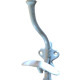 Enamelled cast iron hook