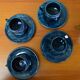 Vallauris blue and pink coffee service