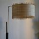 Vintage modernist reading floor lamp with table Poland 1960