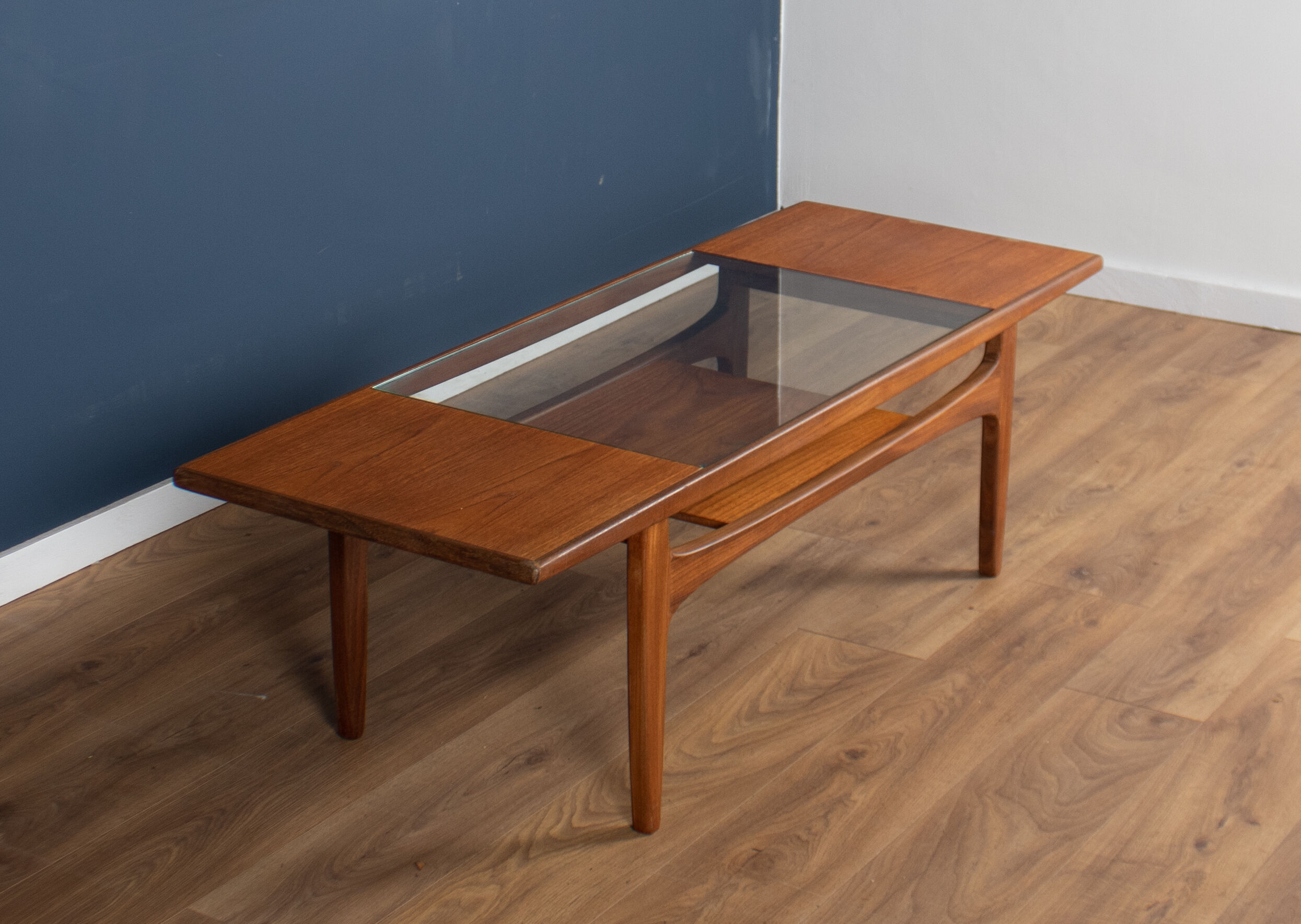Table en teck et verre G-Plan