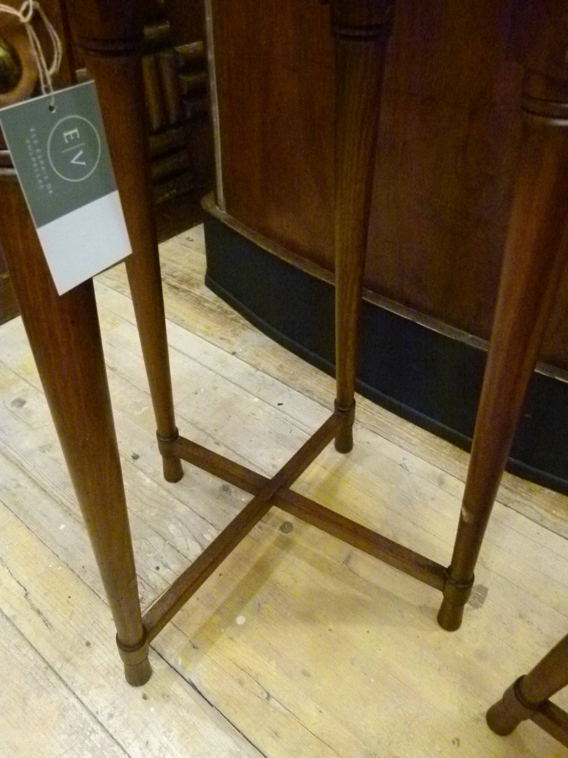 Pair of Gaudí-style stools