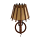 Rattan wall lamp 50s sognot 50's rattan wall light