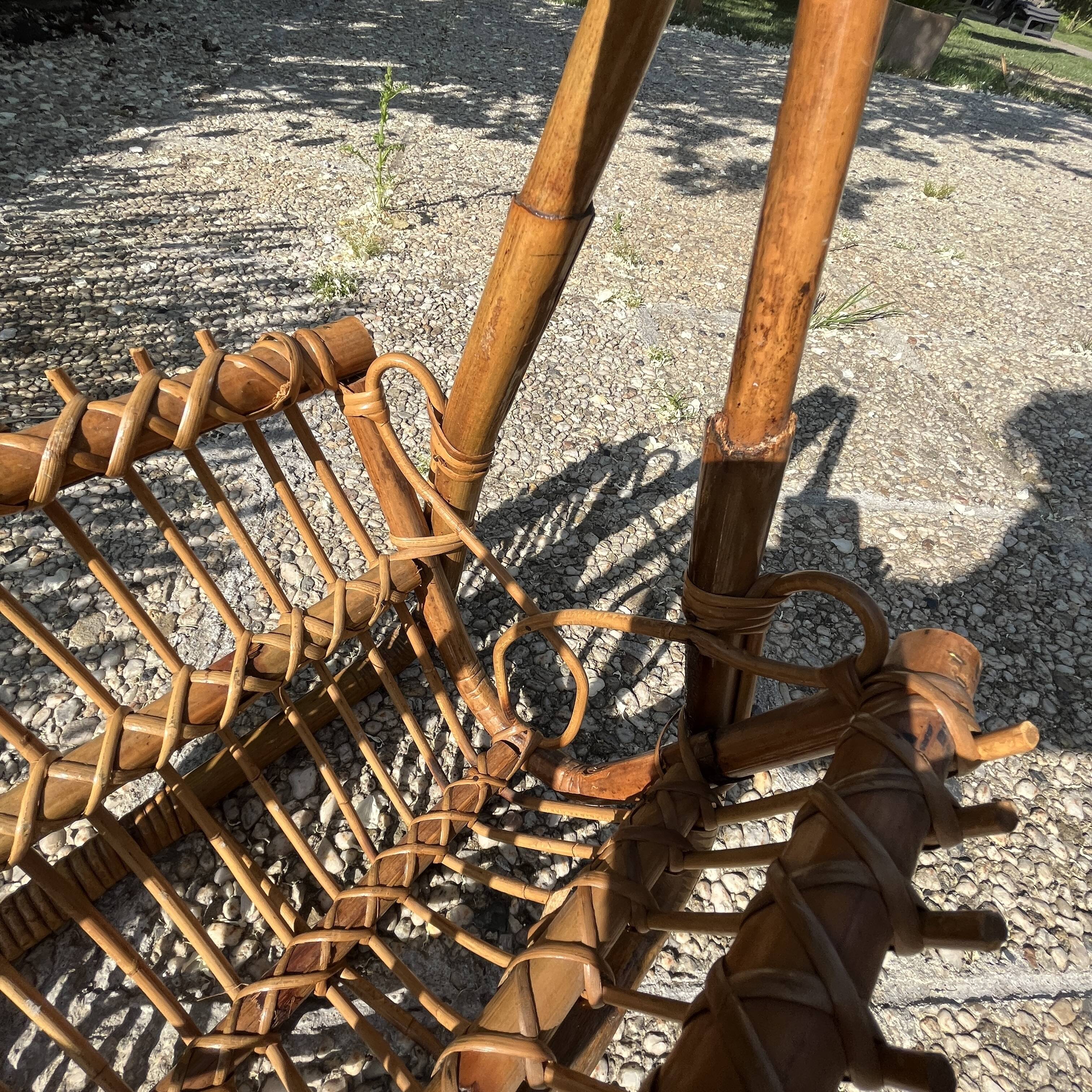 Bamboo magazine holder