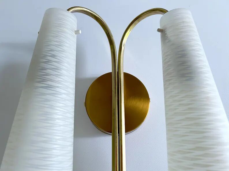 Vintage Italian Glass Sconce, 1960s