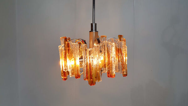 Lustre en verre de Murano par Carlo Nason pour AV Mazzega, Italie 1970