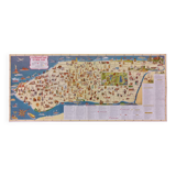 Pictorial map of New York 1950's