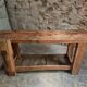 Rustic old workbench, carpenter's bench, console, washbasin unit, around 1900.