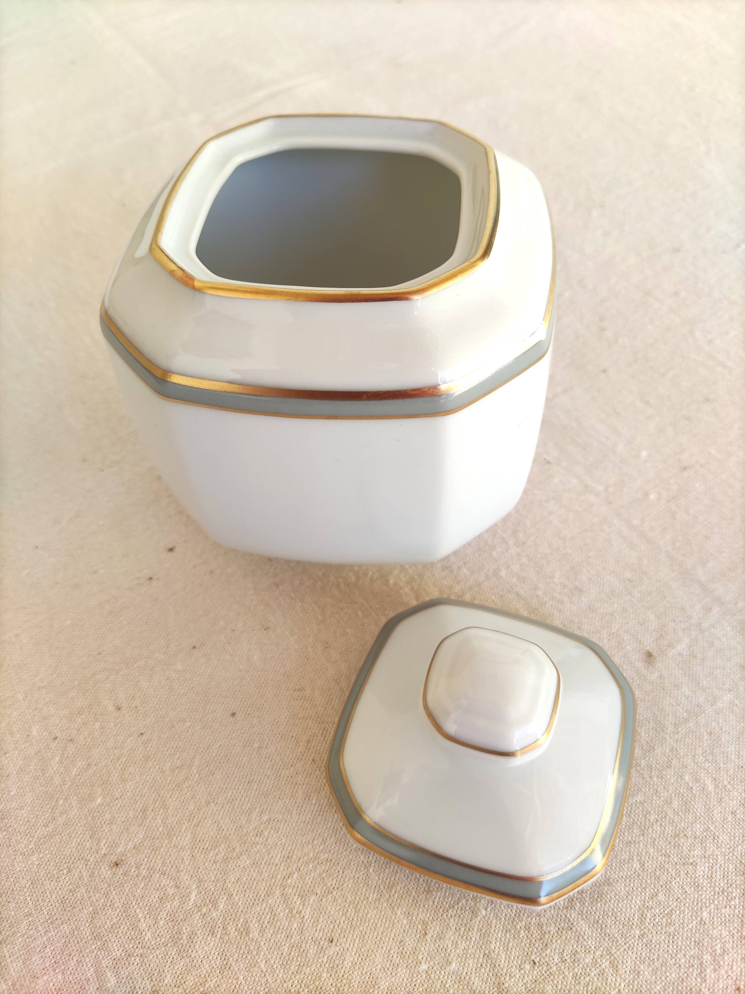 Porcelain creamer and sugar bowl - Elysée model - Jammet et Seignolles