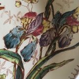 19th iron earth gateling plates, flowers and birds.