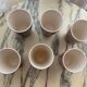 6 Vintage vallauris ceramic orangeade cups