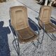 4 chaises Cidue en métal chromé, années 70