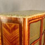 Showcase library mesh marquetée louis xv