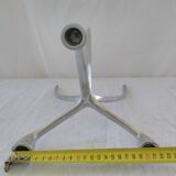 Chrome and blue seventies candlestick