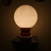 Opaline glass and wood table lamp, Italy, 1970s