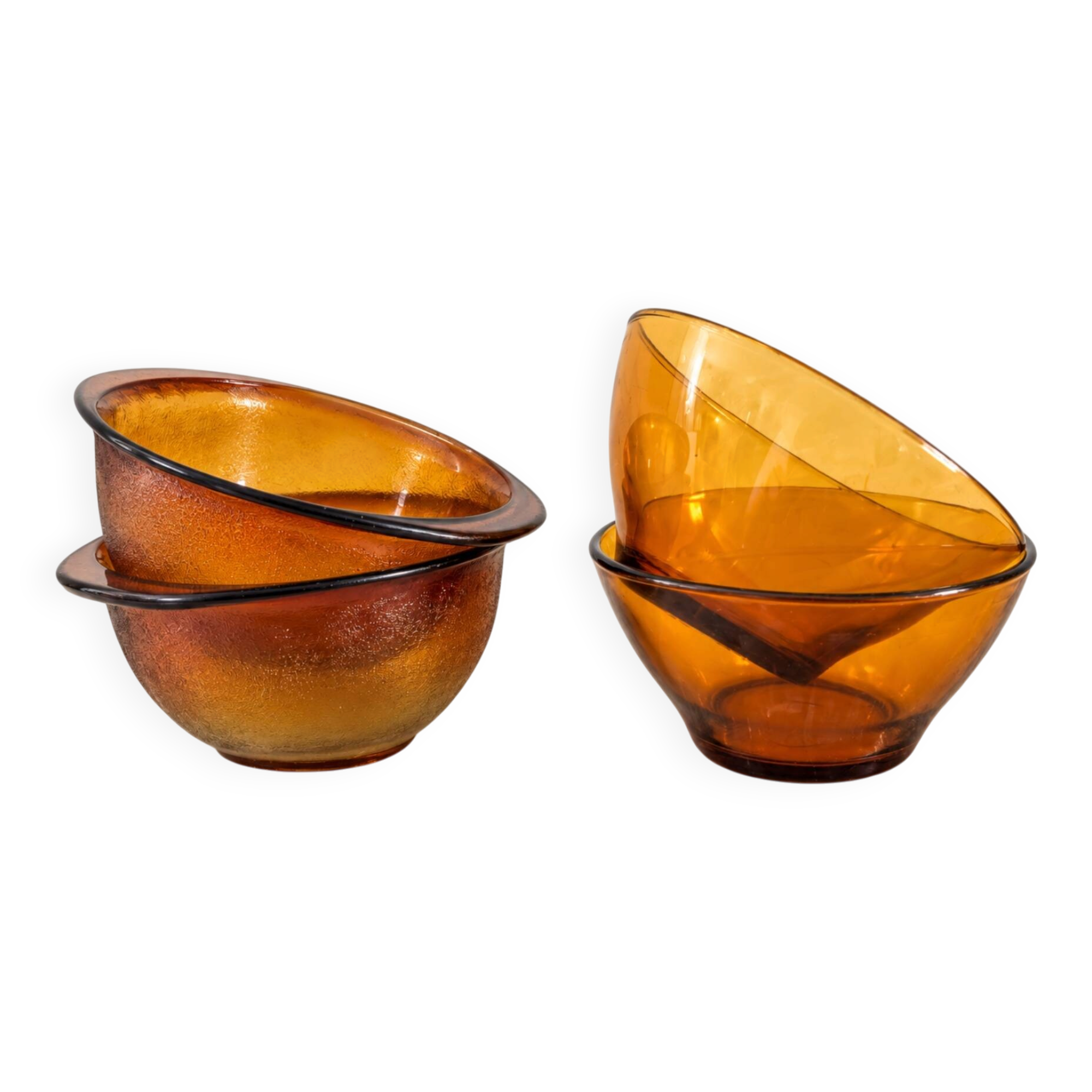Mismatched amber quartet – 1970s