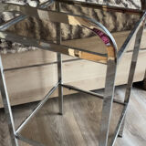 Sellette étagère vintage vers 1970 chromée