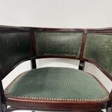 Art deco armchair in courbet wood "maison thonet" 20th century