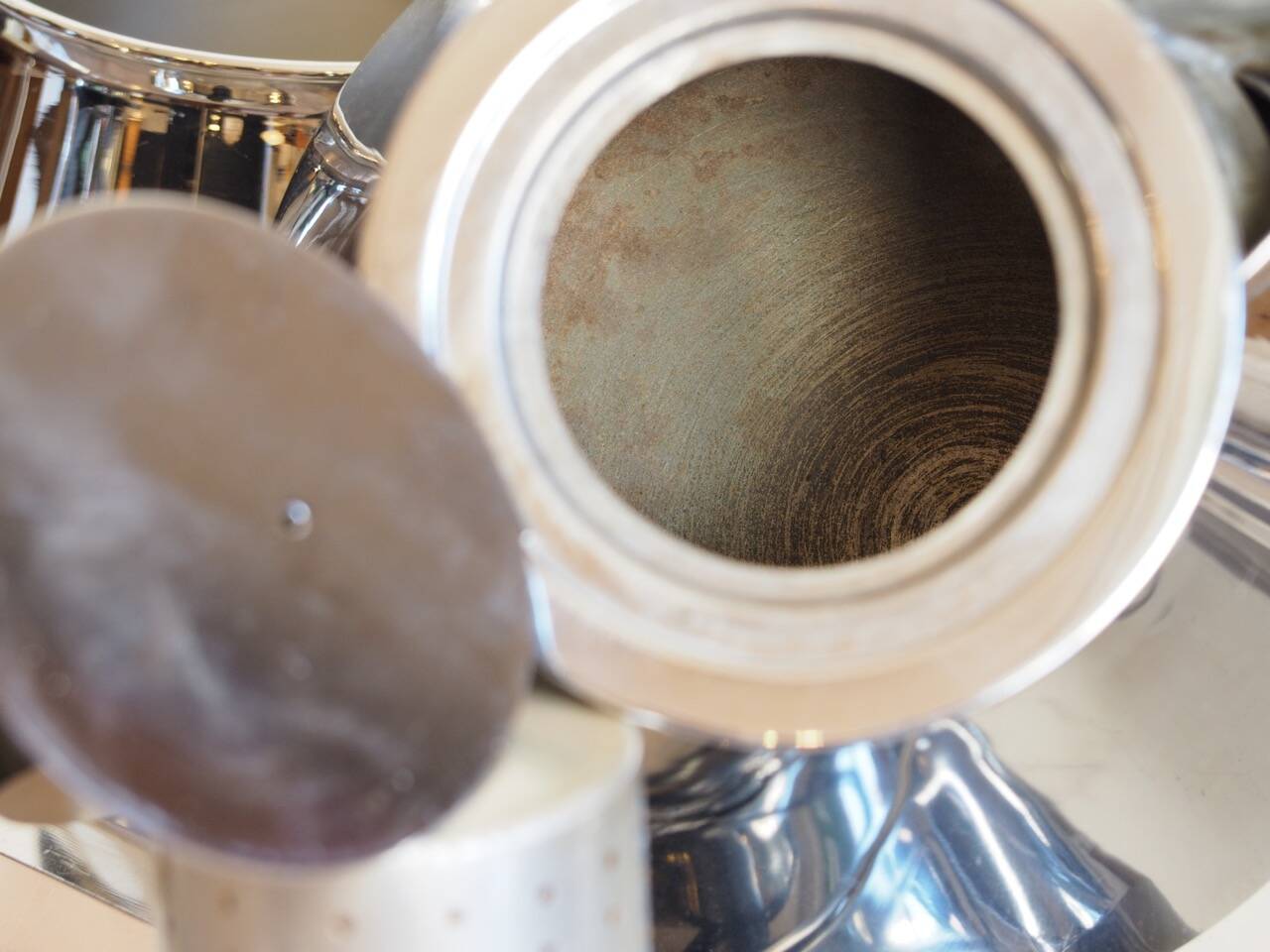 Art Deco style metal tea service LA SALAM