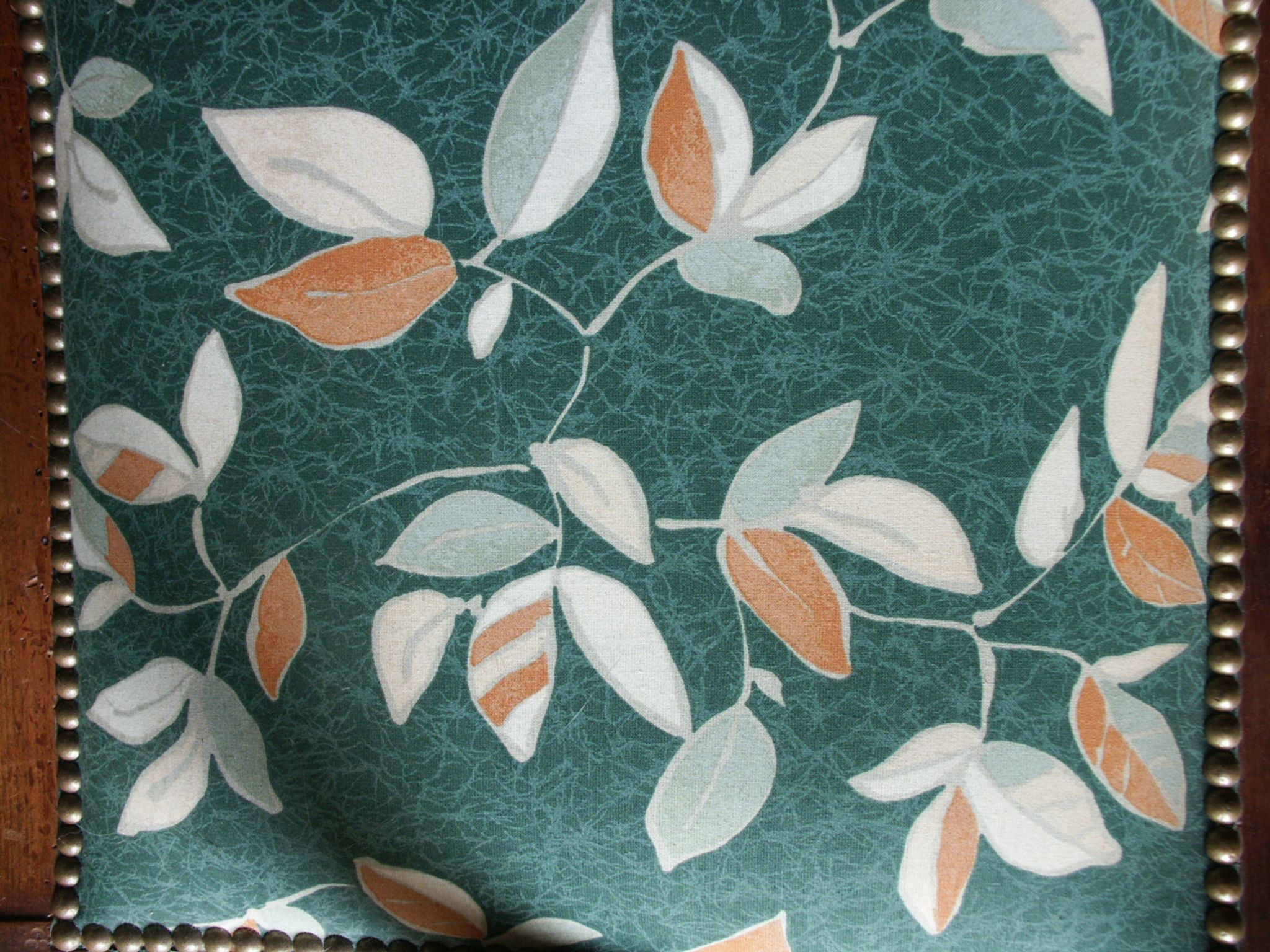 Fauteuil bois, tissu