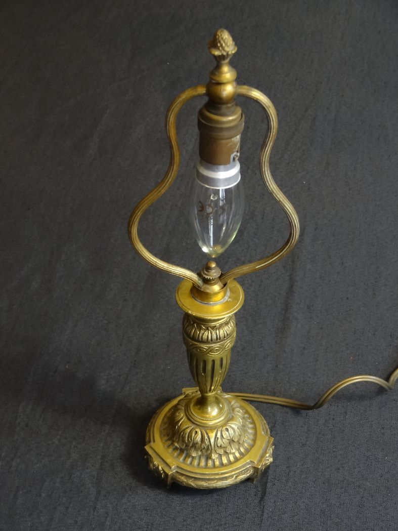 Bronze lamp with one light, H37 cm