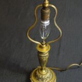 Single-fire bronze lamp, H 37 cm
