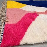 Hand-woven wool beni mrirt rug