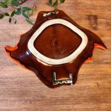 Vallauris Tray/Cup in Orange and Brown Gradient