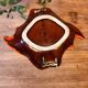 Vallauris Tray/Cup in Orange and Brown Gradient