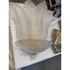 Pair of Murano Glass Tronchi Wall Sconces in Transparent Gold