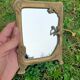 Brass retro mirror The Lady of the Lake