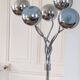 Space age floor lamp, 5 articulated arms chrome spring, 70s-80s