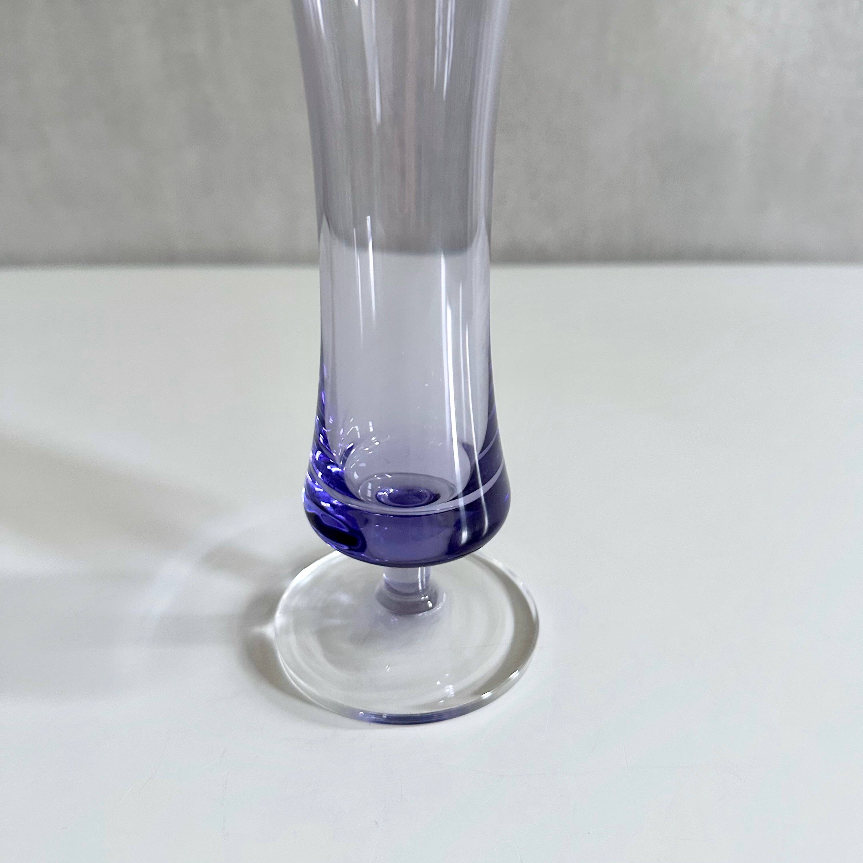 Mid-century glass vase collection, 60's vases, vintage interior