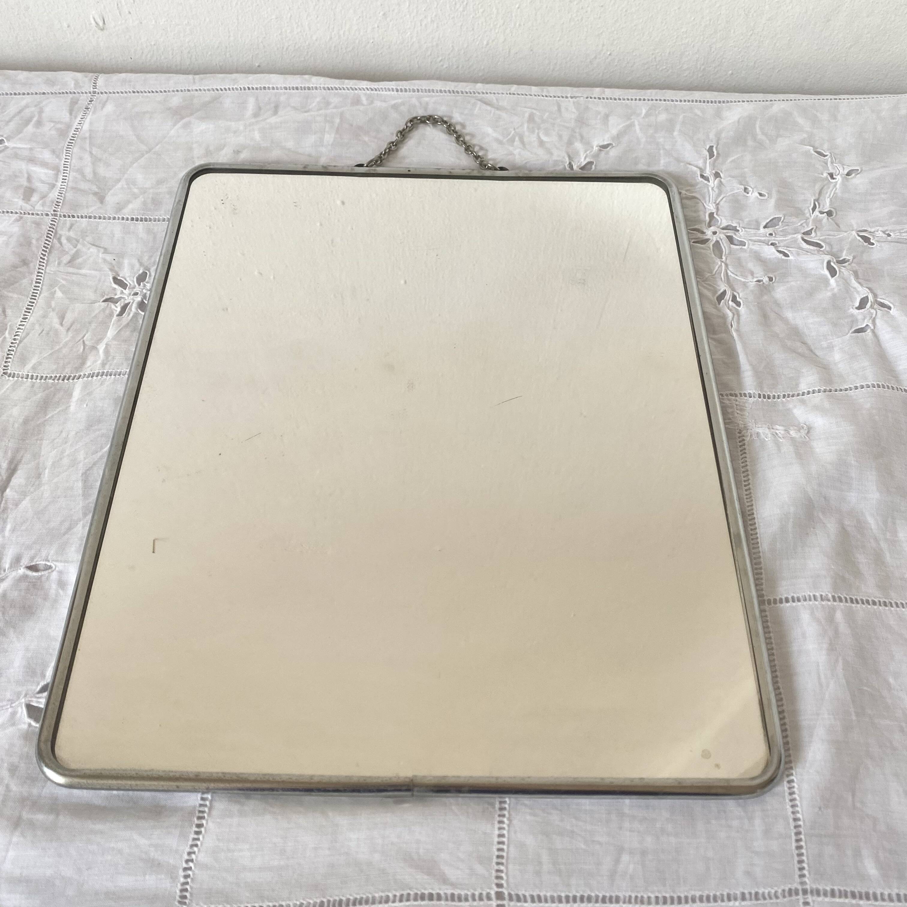 Barber's mirror with chain