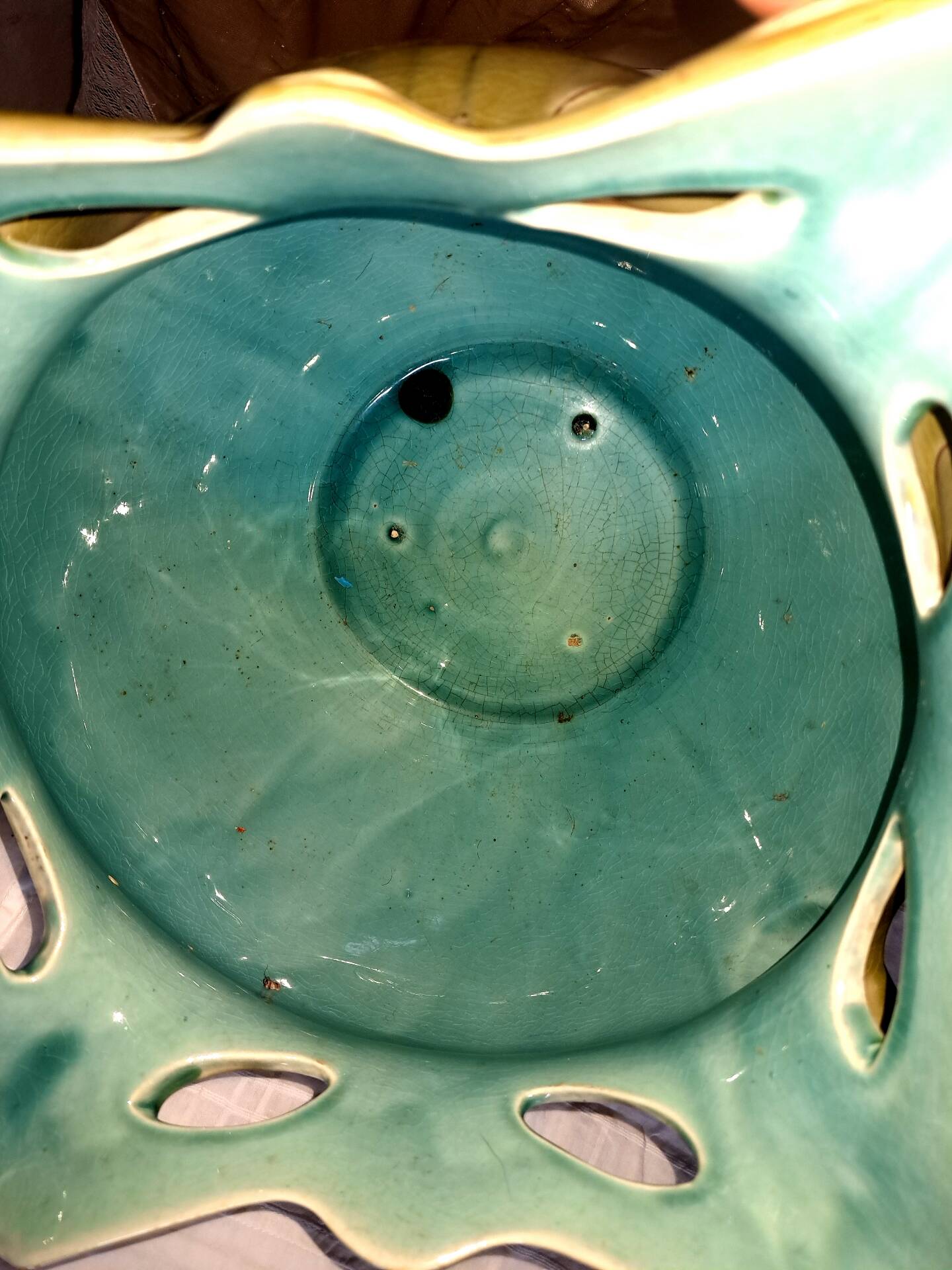 Vase,caché-poten faïence. Hector Guimard.