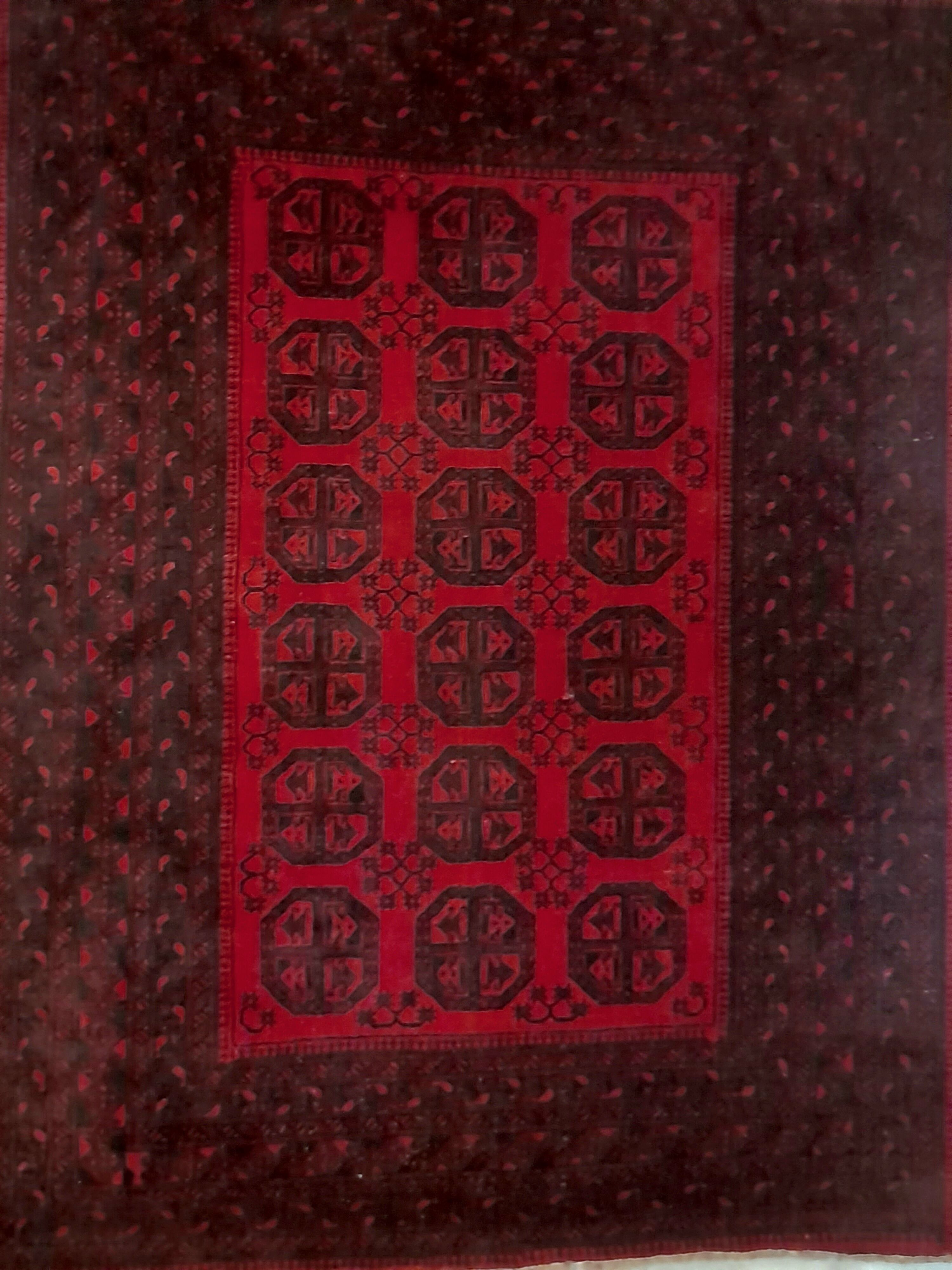 Tapis Bokhara noué main 197x262cm