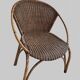 Fauteuil en rotin, années 60-70