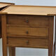 Pair of Louis XVI style cherry bedside tables