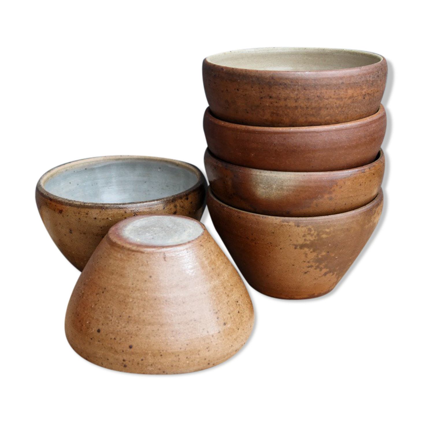 Set of 6 bowls in sandstone