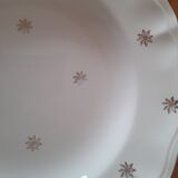 Set of 4 plates Sarreguemines golden stars