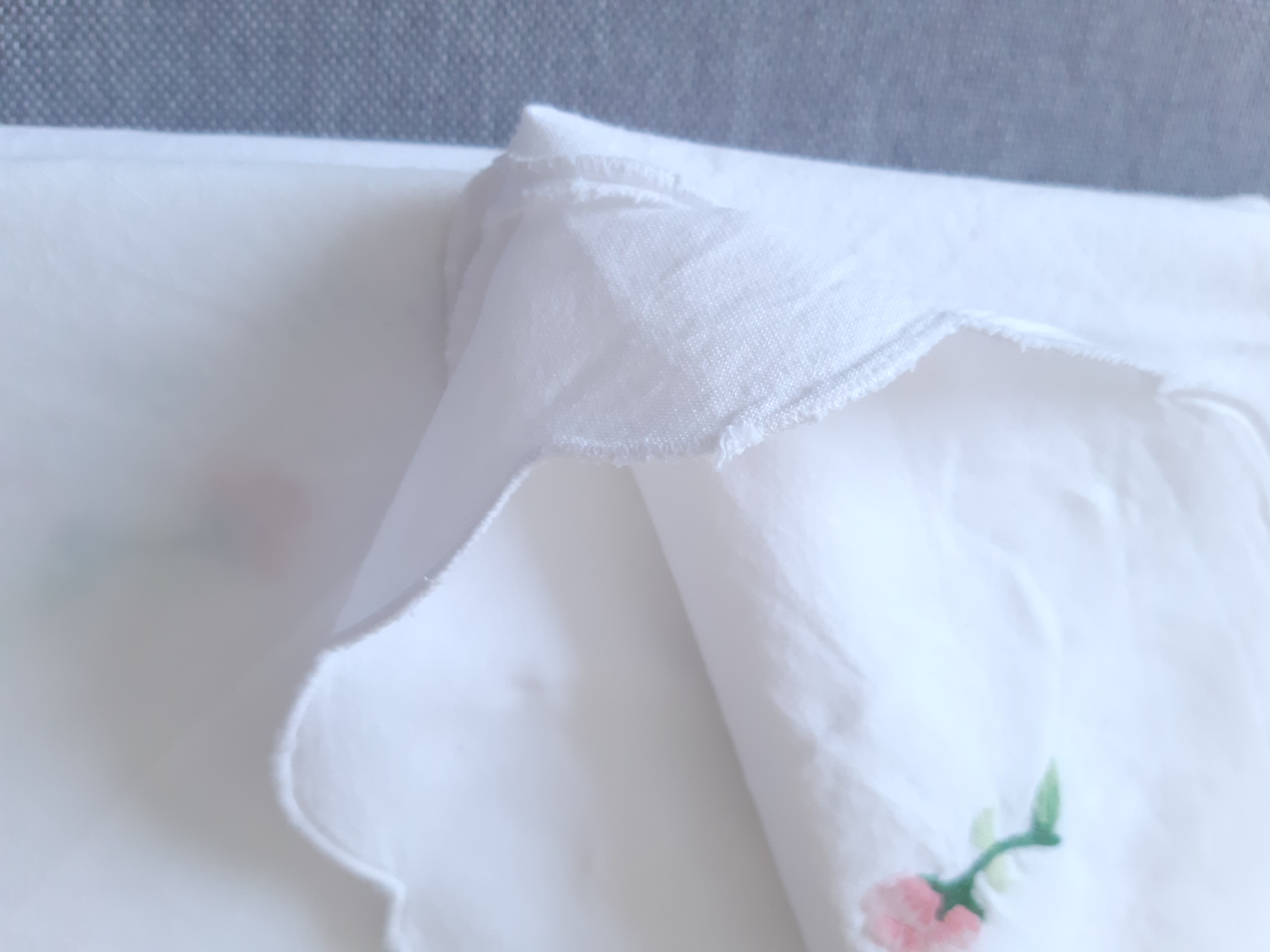 Embroidered round tablecloth