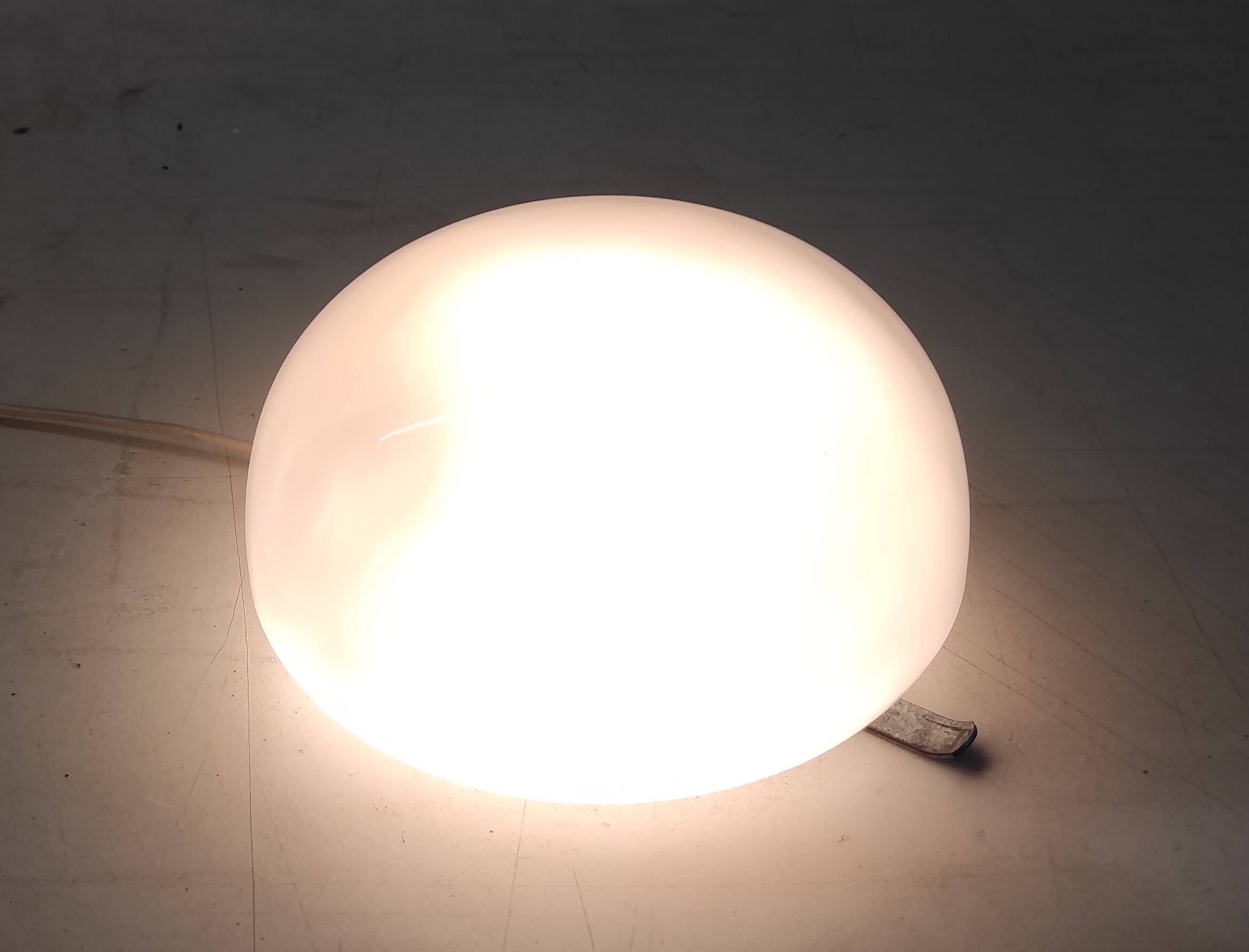 Opaline globe ceiling or wall light 20 cm - mid-20th century