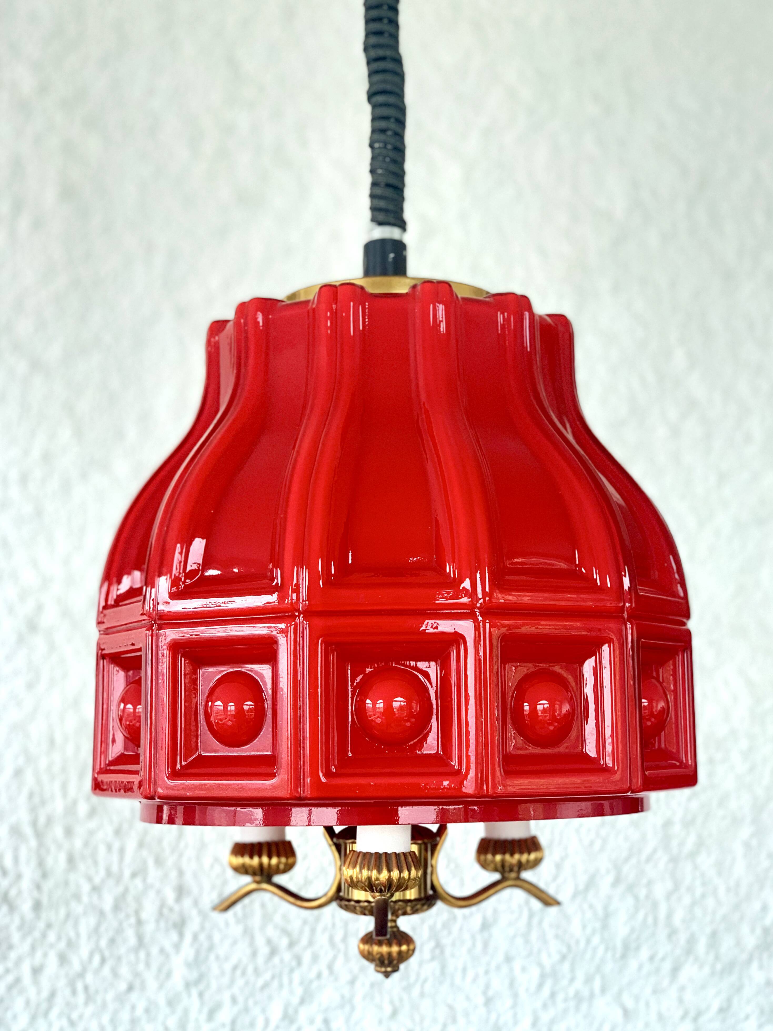 Helena Tynell pendant light for flygsfors Sweden, 1960s