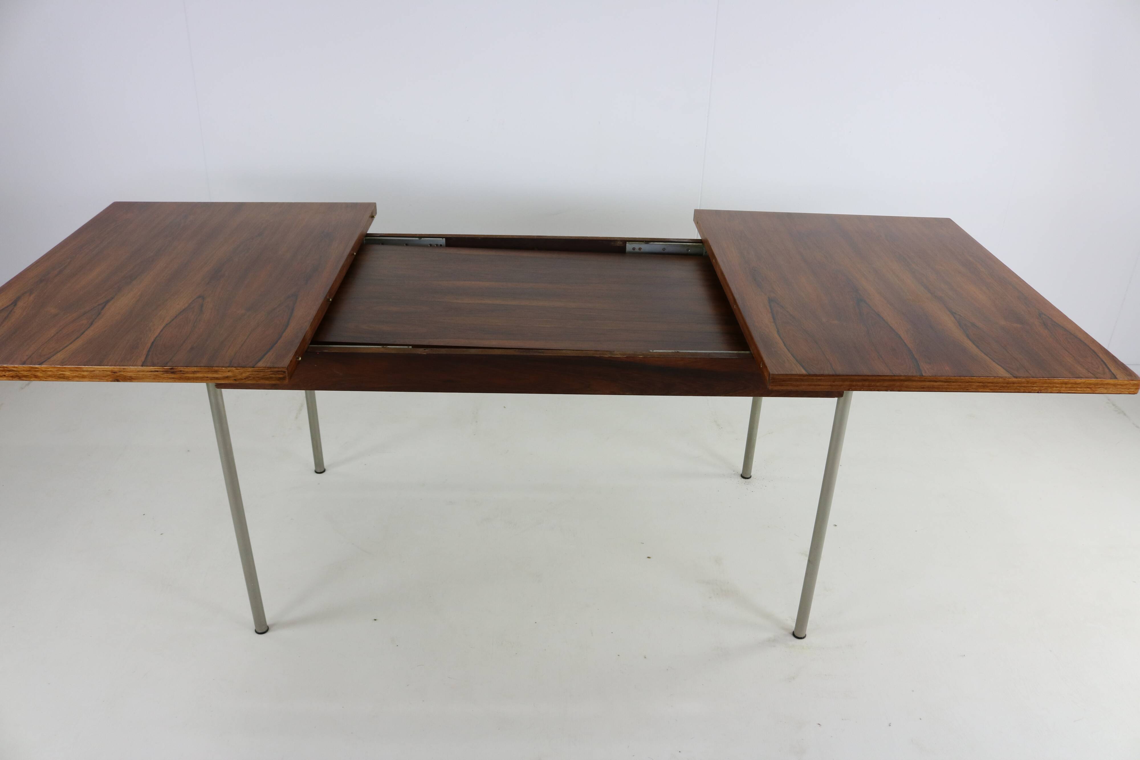 Sixties design rosewood dining table by Cees Braakman for Pastoe